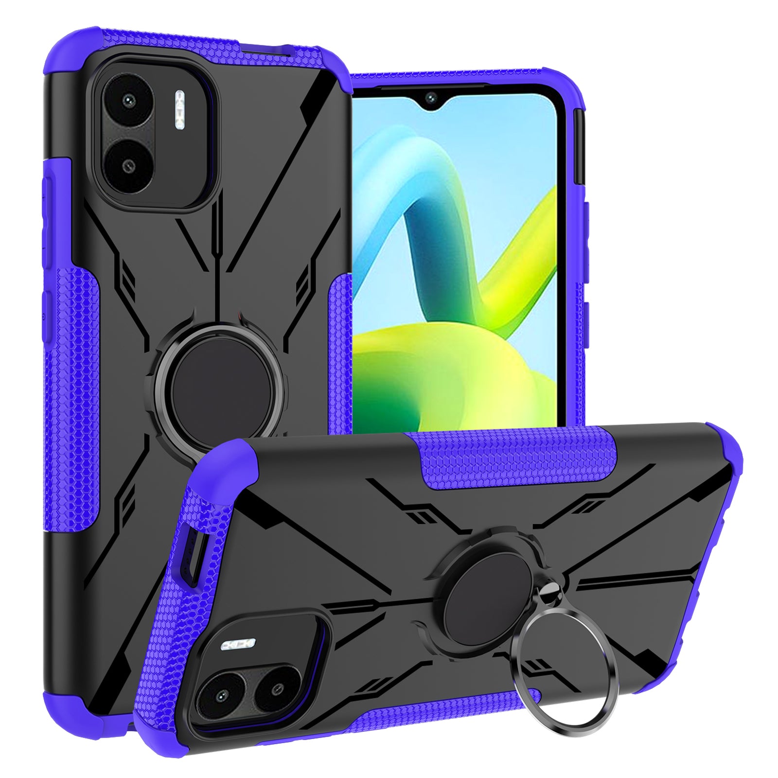 Anti-drop Phone Case For Xiaomi Redmi A1 4G A2 4G Ring Kickstand PC TPU Hybrid Cell Phone Cover Anti-drop Phone Case For Xiaomi Redmi A1 4G A2 4G Ring Kickstand PC TPU Hybrid Cell Phone Cover